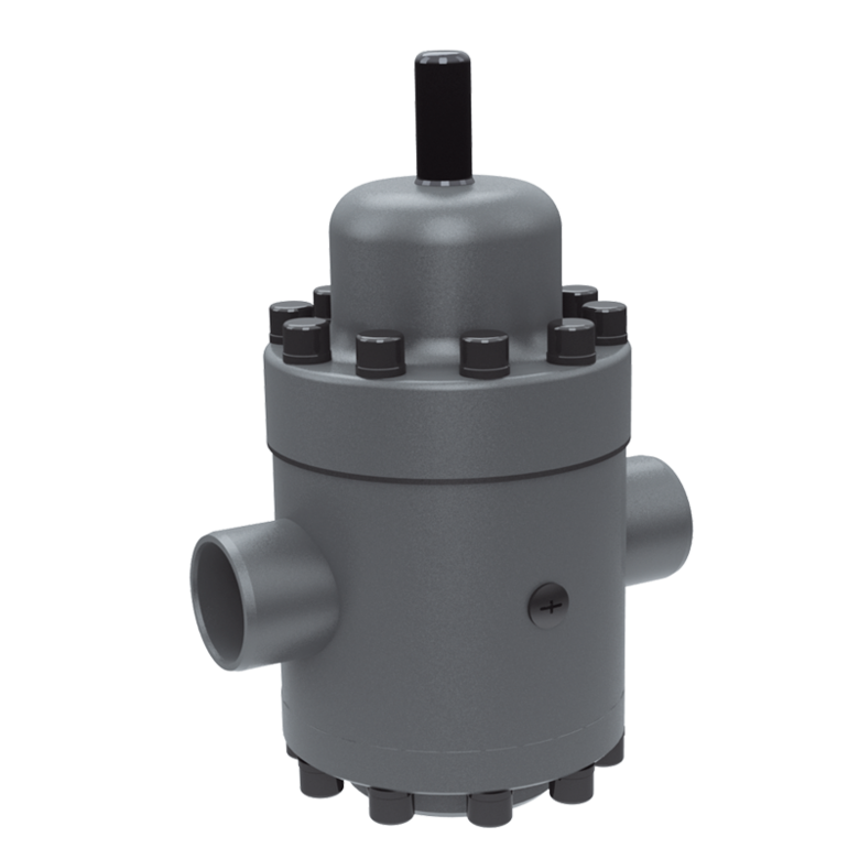 Stubbe DMV 750 Series Pressure Reducing Valves, with a grey body.