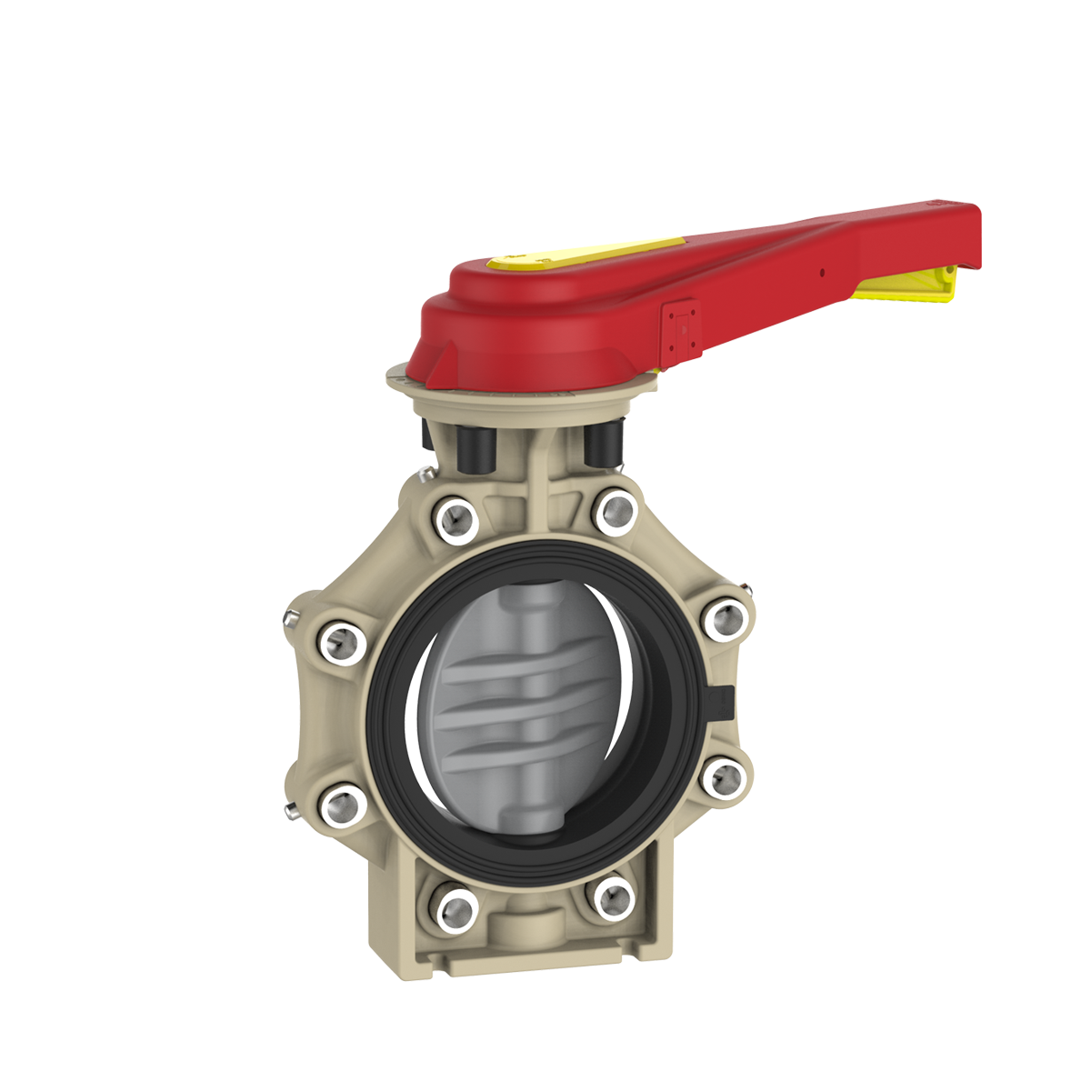 Praher K4 Series Butterfly Valve w/lever op (lugged style)