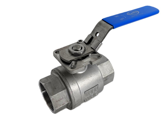 FVS-V2MH Series 2-Piece Stainless Steel Ball Valves w/ISO Pad & Handle